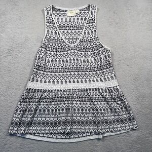 Maeve Anthropologie Embroidered Tank Top Sleeveless Bohemian Boho Women's Large‎